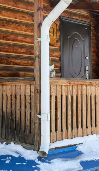 Porch Downspout Installation in Blue Springs
